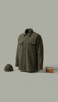 Desert Sage Wool Overshirt